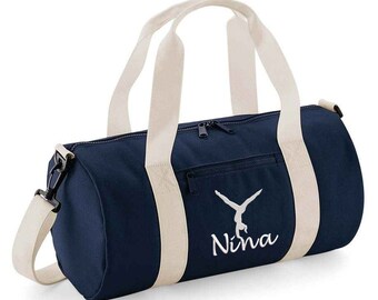 LEVLO Turner Make-up-Tasche – Baumwoll-Leinen Kulturtasche Mit Motivierendem Spruch, 23x17 Cm, Geschenk Für Turner & Fans