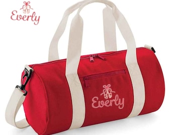 Personalized Dance Bag: Ballet Gym Barrel Bag, Custom Name