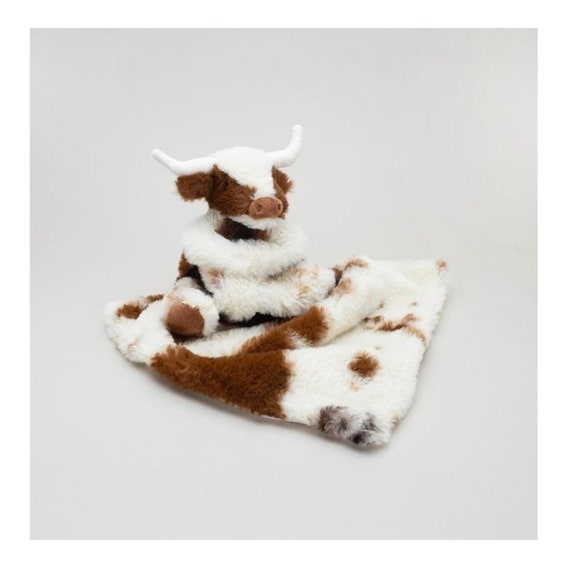 Personalized Texas Longhorn Cow Baby Soother: Plush Comforter