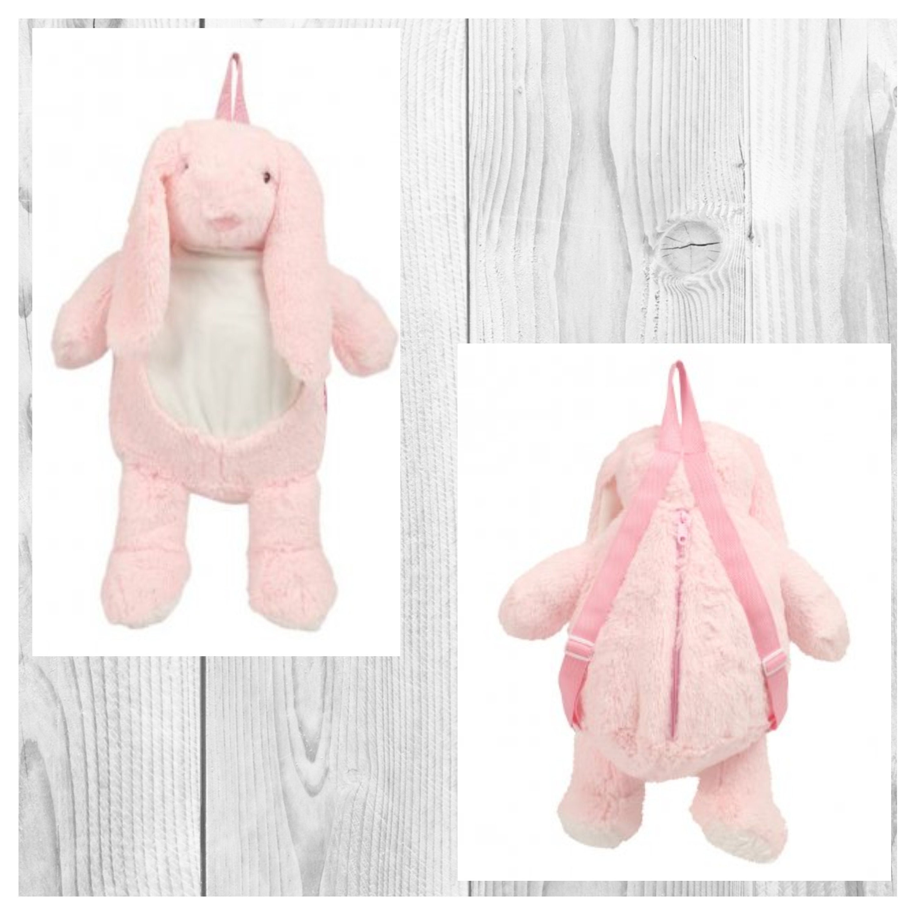 Baby Pink Gothic Plush Bunny Backpack (1.0)