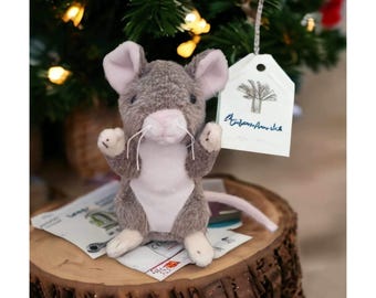Cuddly Toy Mouse 11cm, Personalised Name On A Tag,  Personalized Cuddly Toy,  Stuffed Animal,  Cuddly Toy Plush Toy