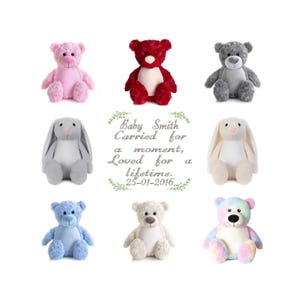 Personalised Teddy Keepsake Gift, Hold Me Close Worry Bear, Worry Teddy, Brave Teddy, Bunny Grandparent, Nanny, Nan, Grandad, Daddy, Mummy