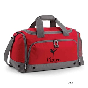 Personalised Karate Holdall Bag, Kids Martial Arts, Boys Girls Uniform, Judo Kit Children&#39;s Taekwondo