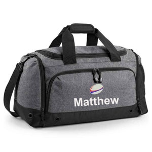 Sac fourre-tout brodé de rugby personnalisé, cadeaux pour garçons, cadeaux pour filles, logo rugby