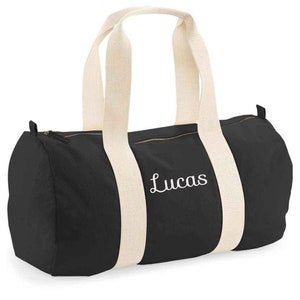 Personalised Name Duffel Bag, Bridesmaid Gifts, Cute Overnight Bag for Her, Custom Weekender Bag, Travel Bag, Initial Gym Bag, Hospital Bag