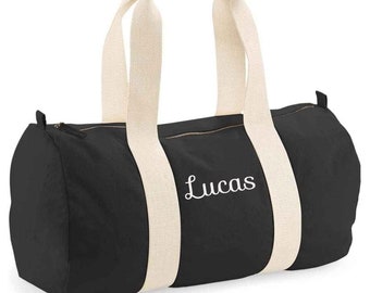 Personalised Name Duffel Bag, Bridesmaid Gifts, Cute Overnight Bag for Her, Custom Weekender Bag, Travel Bag, Initial Gym Bag, Hospital Bag