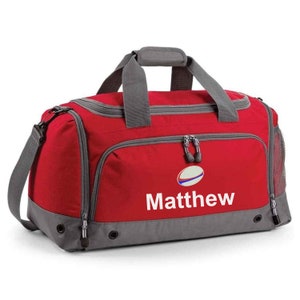 Sac fourre-tout brodé de rugby personnalisé, cadeaux pour garçons, cadeaux pour filles, logo rugby