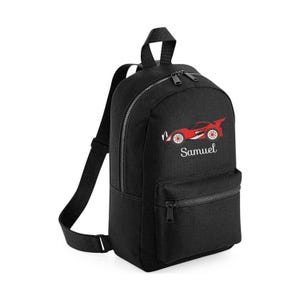 Sac à dos personnalisé pour voiture de course, sac à dos pour tout-petit, chambre de bébé, cartable, unisexe, garçon, fille, sac vert bleu pour voiture de course