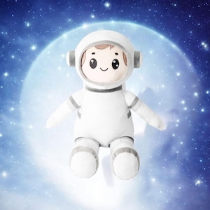 Personalized Astronaut Teddy Bear: Custom Embroidered Plush Toy