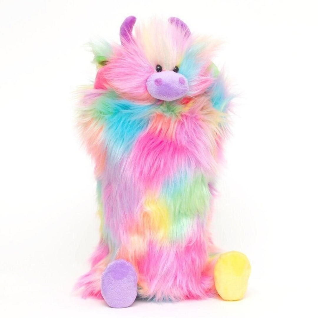 Highland Cow Hot Water Bottle Cover, Pyjama Case, Highland Cow, Plush