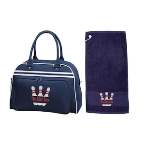 Personalisierte gestickte Bowlingkugeltasche Bowling-Tasche personalisiert, Bowling-Geschenk, Geschenk für sie, Geschenk für sie, individuelle Tasche, Balltasche