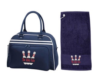 Bolsa de bolos bordada personalizada, regalo de bolos, regalo para ella, bolsa personalizada, bolsa de bolas