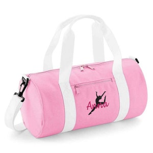 Personalisierte Tanztasche für Mädchen, Ballett-Reisetasche Gym Kit, tanzende Lauftaschen, Ballerina-Schuhe, Kinder zurück in der Schule, Accessoires, individueller Name