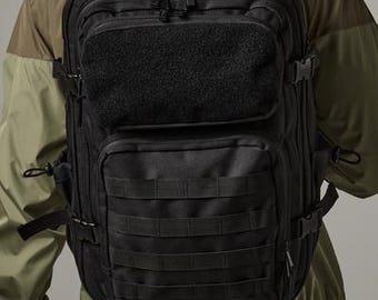 Personalized MOLLE Tactical 35L Backpack – Military Style Laptop Bag with Embroidered Name/Initials