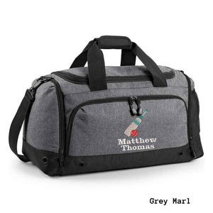 Personalisierte gestickte Cricket-Tasche Reisetasche, Geschenke für Jungen, Geschenke für Mädchen, Cricket-Logo