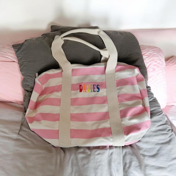Children s Holdalls Kids Travel Bag Personalised Holdall Girls Rainbow Weekend Bag Weekend Bags Etsy