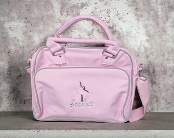 Personalised Embroidered Dance Bag, Embroidered Bag, Name and Embroidered Design, Custom Design, Choice Of Colours