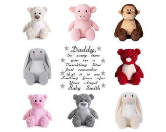 Personalized Baby Loss Memorial Plush Toy: Angel Baby Remembrance Gift