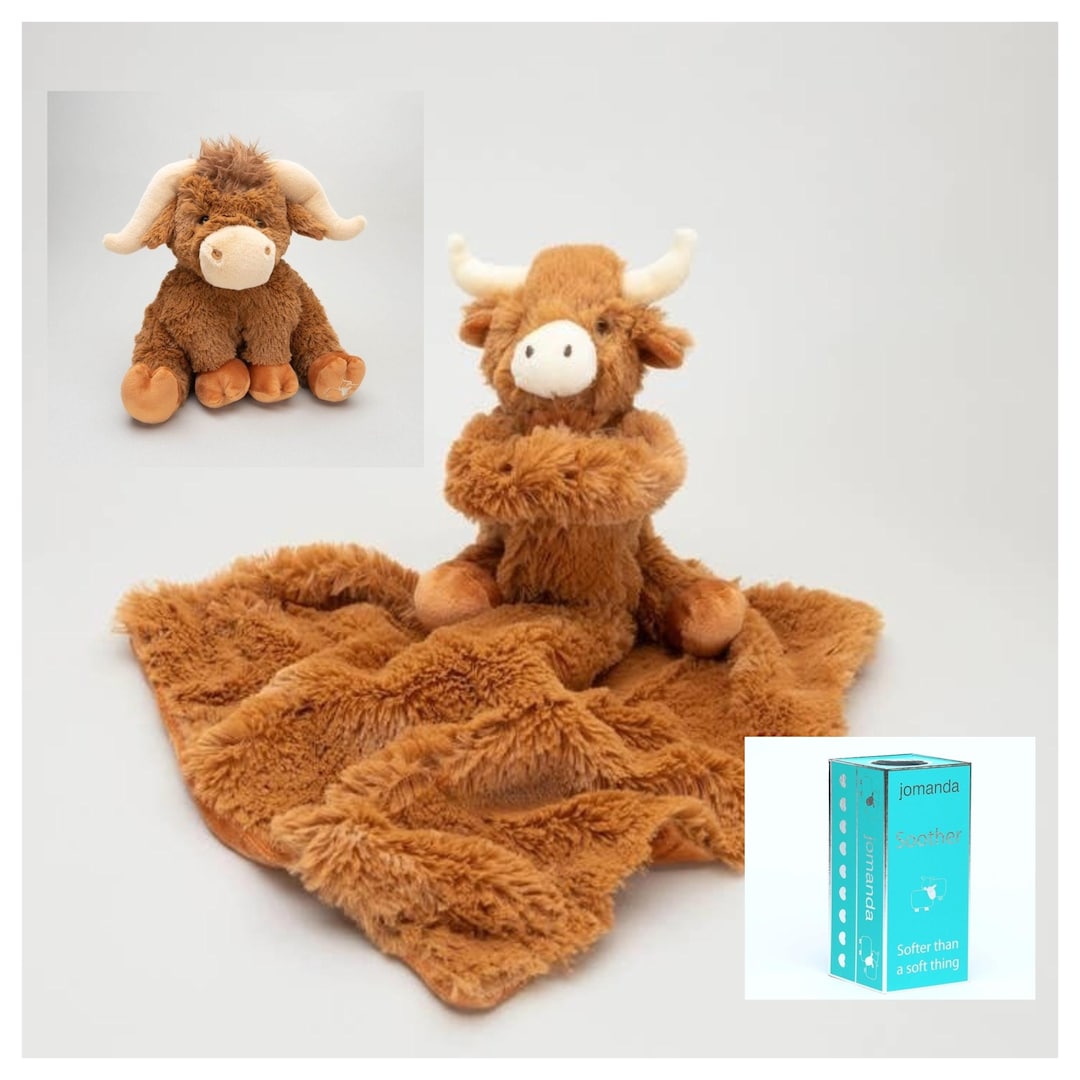 Highland Cow Comforter & Mini Highland Cow Baby Gift Set, Mummy to Be ...