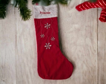 Family Christmas Stocking, Embroidered Stocking, Kids Stocking, Pet Stocking, Christmas Decoration, Christmas Keepsake,1st Christmas