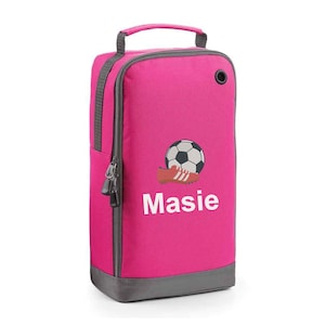 Personalised Embroidered Football Boot Bag, Embroidered Boot Bag, Name and Embroidered Design, Custom Design, Choice Of Colours