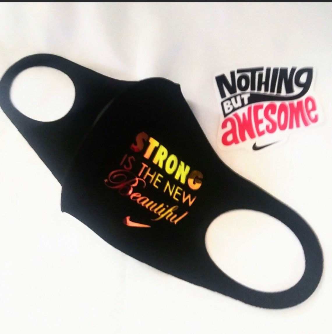 Custom Nike Face Masks and Nike Stickers/stylish Mask/fitness Etsy