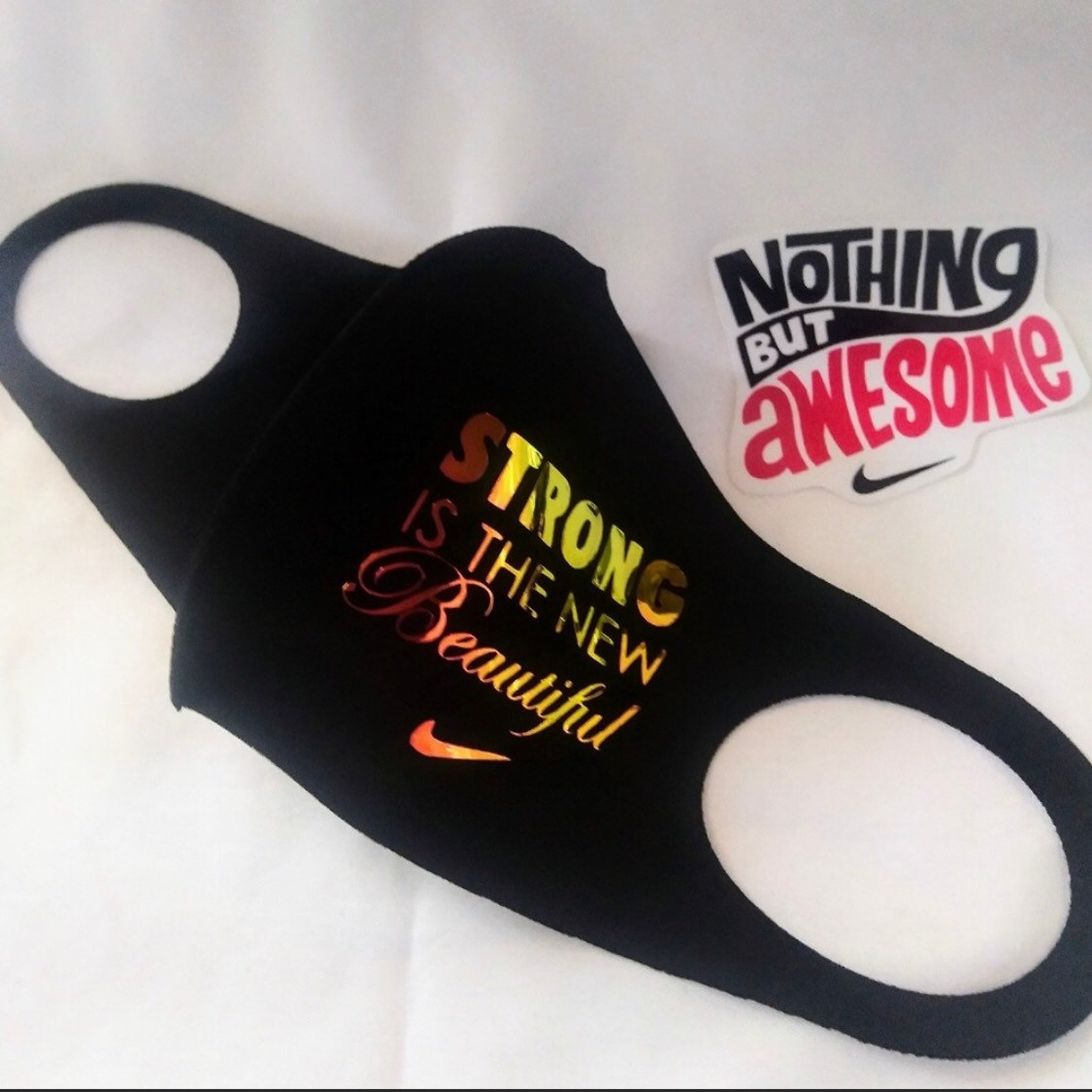 Custom Nike Face Masks and Nike Stickers/stylish Mask/fitness Etsy