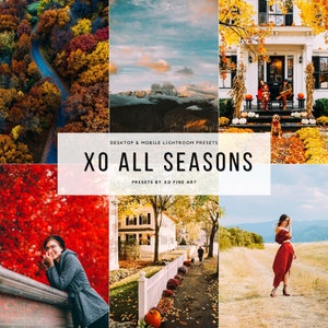 12 Lightroom Mobile Presets | ALL SEASONS | Lightroom Presets | Fall presets | Outdoor presets | Instagram presets