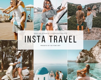Travel Lightroom Presets: Mobile & Desktop Filters Set of 5