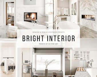 Bright Interior Lightroom Presets: Home & Real Estate (7 Mobile/Desktop)