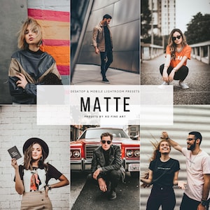 Moody Matte Lightroom Presets Pack - Gedämpfte Farben, einzigartige Ästhetik