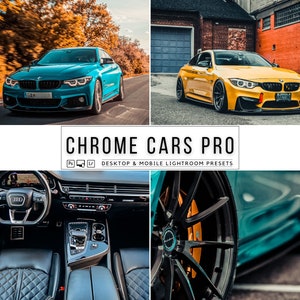 Chrome Cars Lightroom Presets: Mobile & Desktop, 17 Pro Filters (Digital Download)