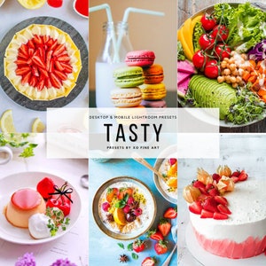 Food Preset | Set of 5 | Mobile & Desktop | Lightroom Presets | Food Blogger Preset |  Product Presets | Food Photography