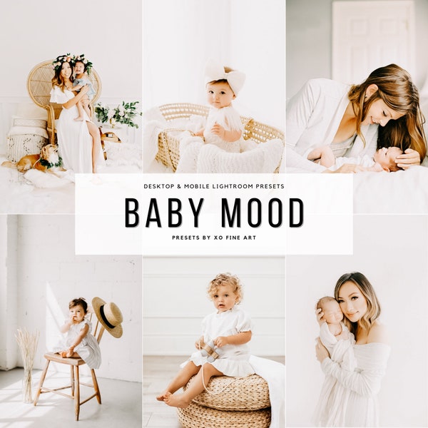 Baby Presets | 7er Set | Lightroom Presets | Baby Stimmung | Kinder Presets | Neugeborenen Presets | Kinder Preset | Instagram Presets