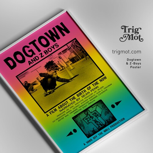 Dogtown and Z-boys Movie Poster Skateboard Surfer Gift Wall Decor