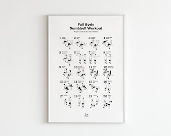 Gráfico de ginástica com halteres, download de pôsteres, treino de condicionamento físico, exercício de treinamento, arte em preto e branco