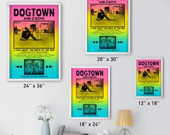 Dogtown and Z-boys Movie Poster Skateboard Surfer Gift Wall Decor
