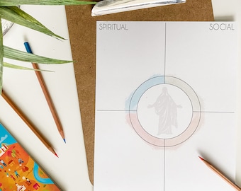 Children and Youth Goal Sheet and Planner, Instant Digital Download, Come Follow Me, CFM, Personal Development