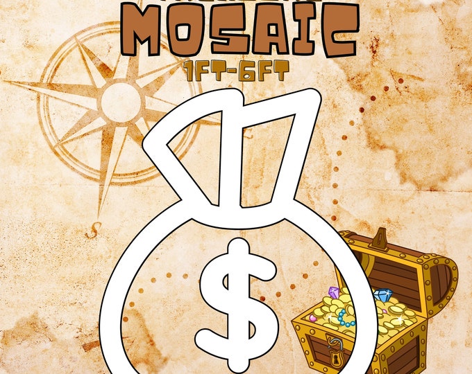 1ft-6ft Mosaic Treasure from Balloons PDF files. Dollar Mosaic