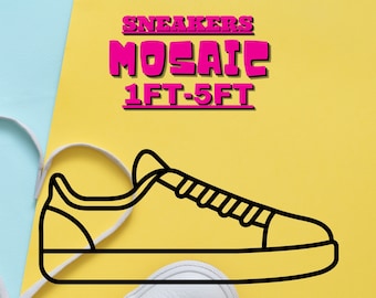 1ft-5ft Mosaic Sneakers, Sport Shoes from Balloons, PDF files