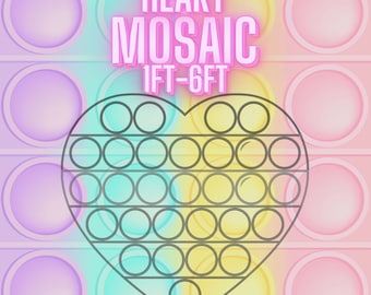 1ft-6ft Mosaic Heart from Balloons PDF files