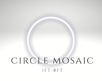 1ft-8ft Mosaic Round Backdrop Circle from Balloons PDF files, Perfect Round Shape Mosaic