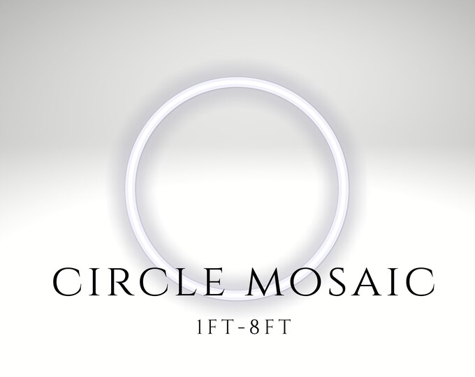 1ft-8ft Mosaic Round Backdrop Circle from Balloons PDF files, Perfect Round Shape Mosaic