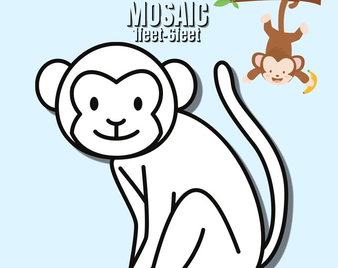 1ft-6ft Mosaic Monkey from Balloons PDF files