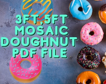 3ft,5ft Mosaic Doughnut  PDF With Guide