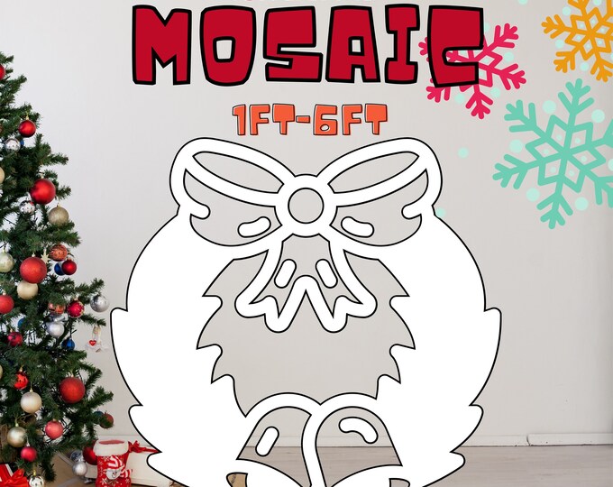 1ft-6ft Mosaic Christmas Wreath Decoration from Balloons PDF files,