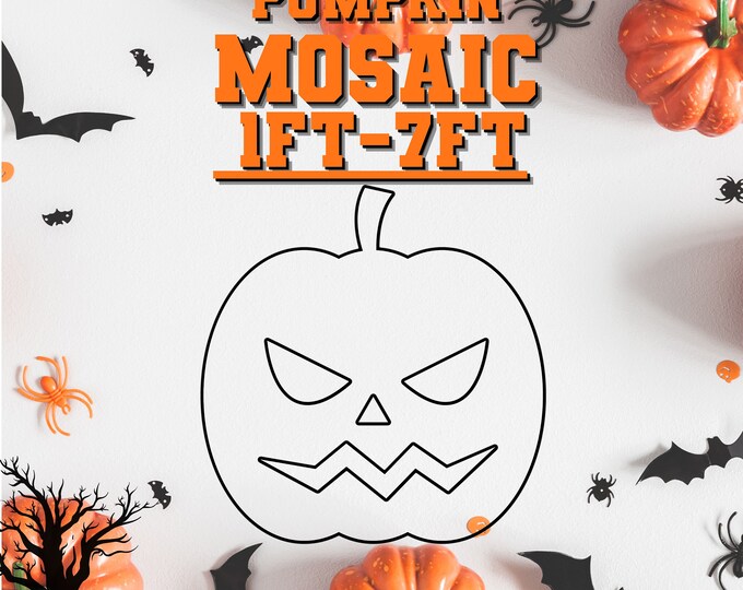1ft-7ft Mosaic Pumpkin from Balloons, Halloween PDF files