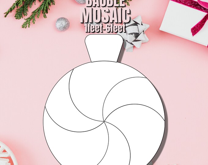 1ft-6ft Mosaic Christmas Bauble from Balloons PDF files