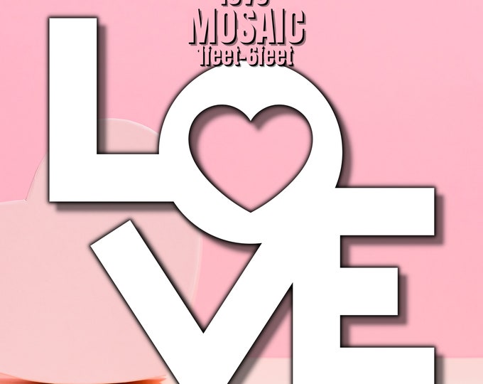 1ft-6ft Mosaic love from Balloons PDF files