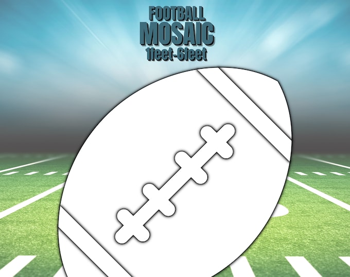 1ft-6ft Mosaic American Football from Balloons PDF files